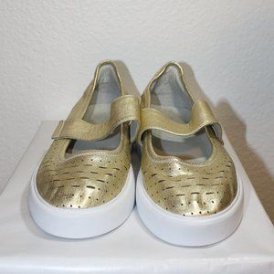 Creation of Minds Sample Gold Strap Sneaker